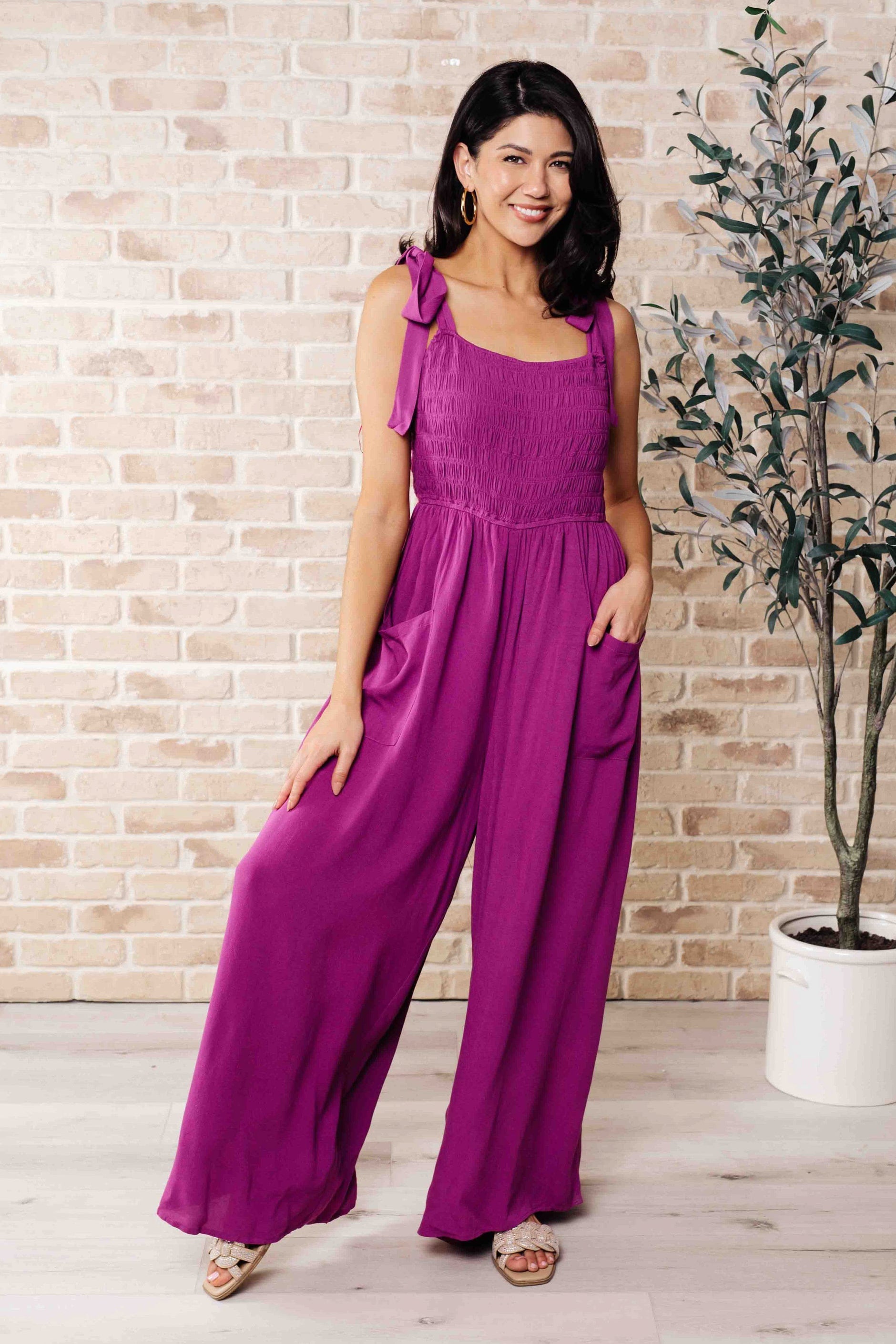 Social Graces Wide Leg Jumpsuit - SwagglyLife Home & Fashion